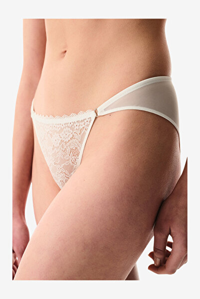 Penti Women Lace Slip White Briefs