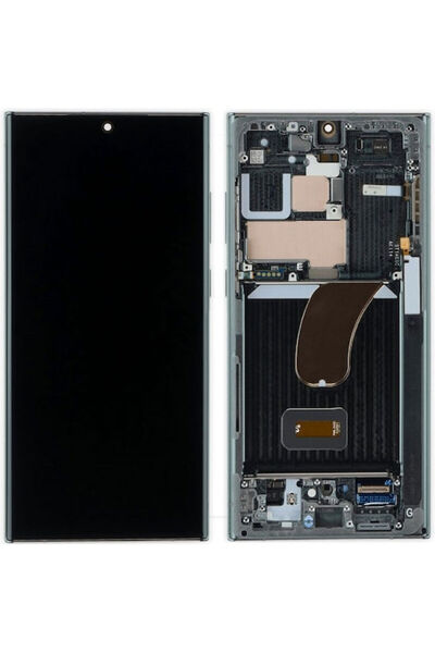 Samsung Οθόνη με μηχανισμό αφής και πλαίσιο για S918 Galaxy S23 Ultra (Πράσιν...