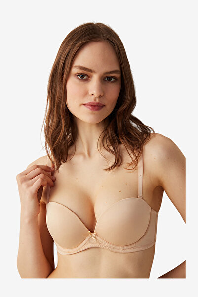 Penti Women Wow Strapless Beige Wired Padded Bra