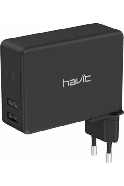 Havit Ασύρματος φορτιστής με 2 θύρες εξόδου USB-A 5W Μαύρο