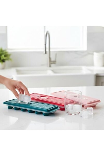 Yıldızan Avenika Store 2 Pieces of Silicone-Based Ice Trays, 12-Piece Ice Mol...