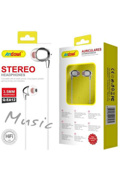 Andowl Qea12 Ενδοωτικά ακουστικά handsfree με βύσμα 3.5mm