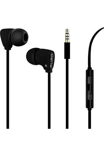 Puro Εκλεκτά ενδοωτικά ακουστικά handsfree με βύσμα 3.5mm, μαύρα
