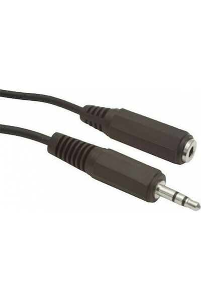Cablexpert Καλώδιο Jack 3.5mm, Αρσενικό 3.5mm - Θηλυκό 3.5mm, Μαύρο, 3μ, CCA-...