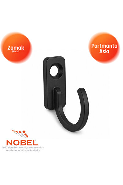 Nobel Anahtar Askısı, Metal Vestiyer Askısı, 2 Gr, Dolap ve Duvar Askılığı, S...