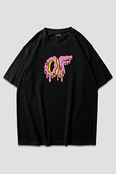 ZOKAWEAR تي شيرت Odd Future أسود كبير الحجم
