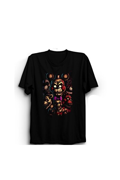 ZOKAWEAR Πέντε νύχτες στο Freddy's, Scary, Fnaf, 5Naf, Παιχνίδι, Μπλουζάκι πα...
