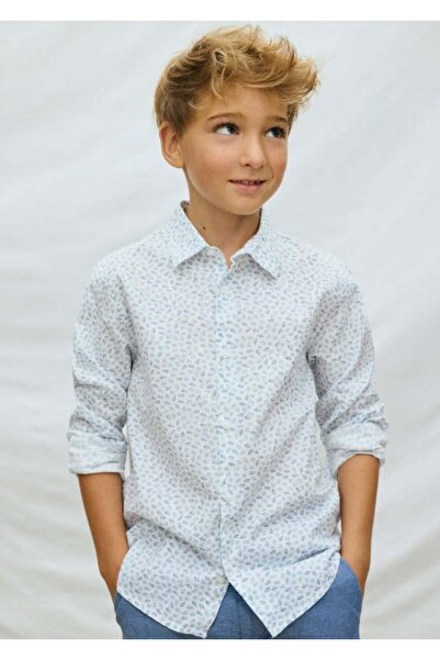 MAYORAL Nukutavake Boy's Striped Shirt 8-18 Years White - Blue
