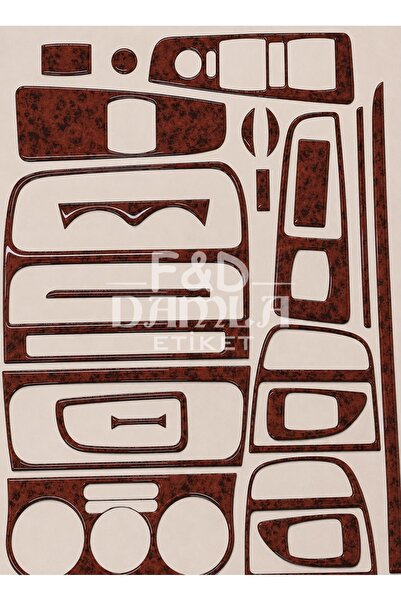 FD Damla Etiket Fiat Linea Dashboard Console Trim Front Chest Panel Mahogany ...