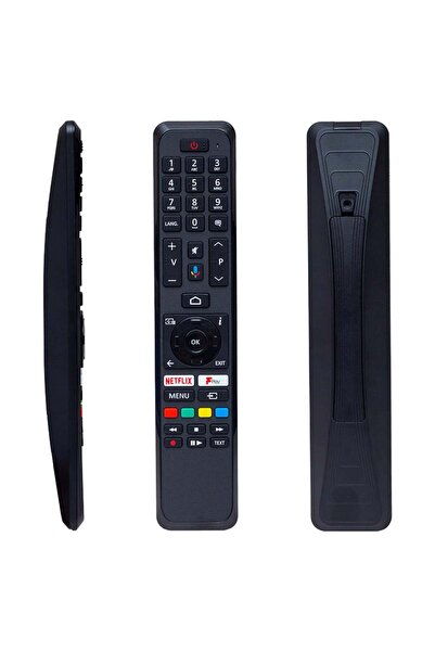 Vestel İle Uyumlu RC 43161 Netflix-Play Mikrofonlu Sesli Komutlu Led Tv Kuman...