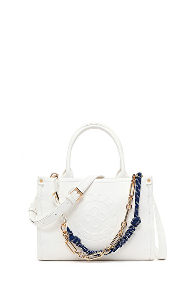 Derimod Women's White Printed Long Strap Shoulder Bag 26Sbd252718