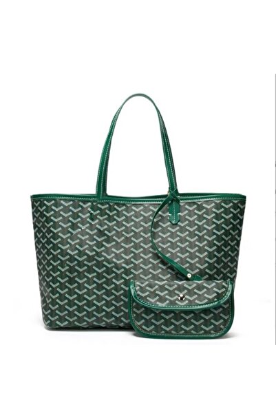 FA.accessories Green Color Printed Shopping Bag