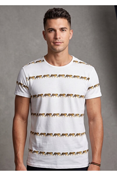 Collezione Men's 100% Cotton Premium Flexible Textured T-Shirt