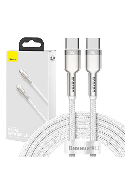 Baseus Cablu USB-C la USB-C 100W 2M pentru încărcarea telefoanelor și a compu...