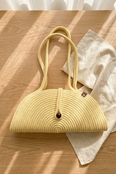 I Love Shoes Ocevia Yellow Rope Women's Bag