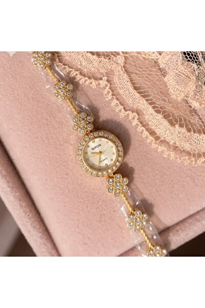 Heda Jewelry Flowers Saat - Steel Case Women's Watch with Floral Detail