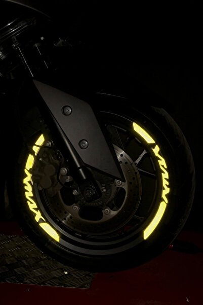Banxtre Ultra-Reflective 8-Piece Wheel Strip Sticker Set for Yamaha Xmax (2 W...