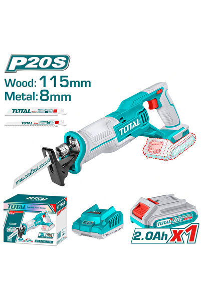 TOTAL 20V Oscillating Saw 1 Battery and Charger Trsli11521 Total