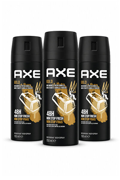 Axe Gold Erkek Deodorant 150 ml x 3 Adet