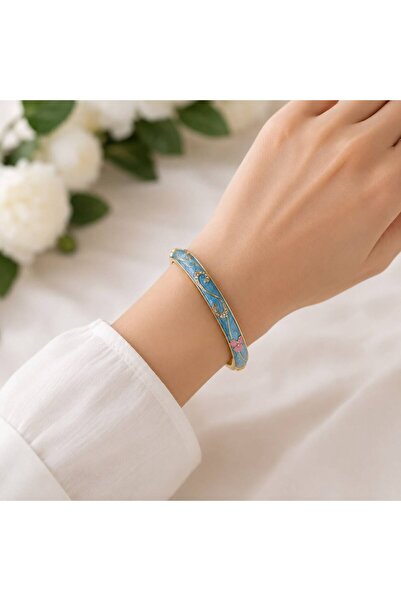 Mervişim Aksesuar Summer Trend Enameled Steel Special Motif Design Bracelet S...