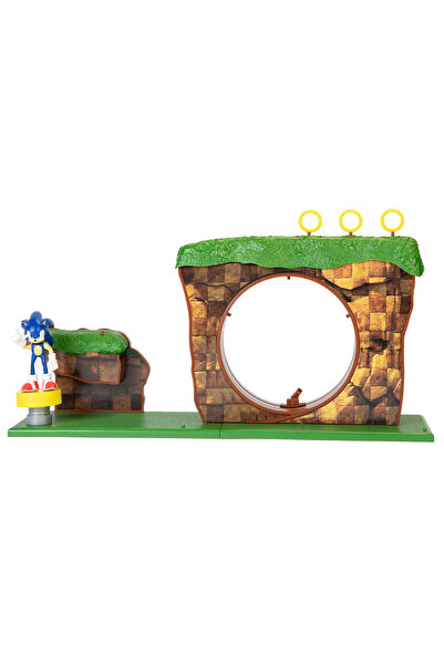 Feyza Oyuncak Sonic the Hedgehog | Green Hill Zone Oyun Seti ve Figür 6,3 cm ...