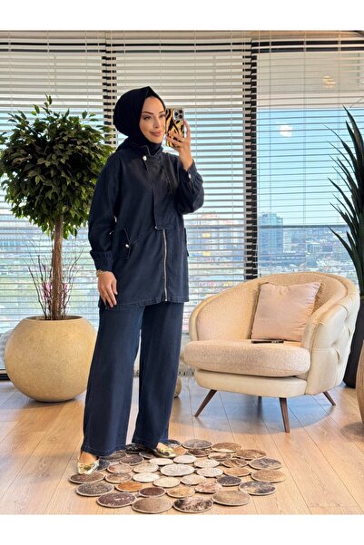 ALANURMODA 7490 طقم جوربيت باللون الأزرق الداكن