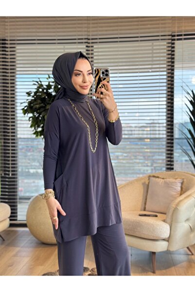 Afili 5015 Sandy Suit with Side Pockets Anthracite