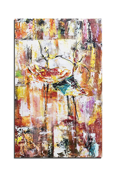 artnova Ръчно рисувана картина с импасто техника, Стилизирани балерини, 100x6...