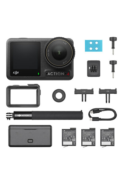 DJI Cameră Osmo Action 4 Adventure Combo pentru filmări 4K și activități acva...