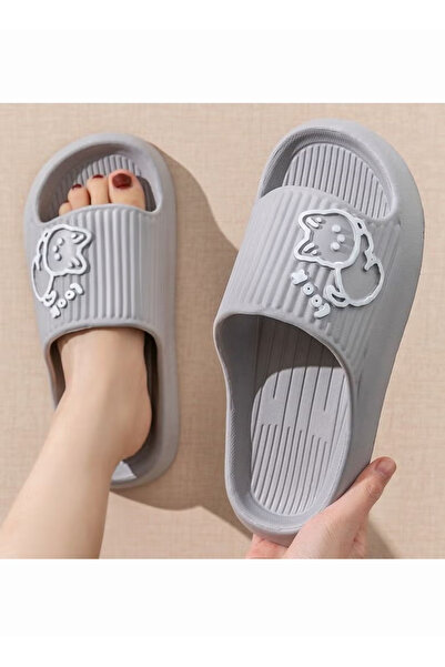 Generic شباشب على شكل قطط كرتونية للنساء والرجال، أحذية استحمام وصنادل داخلية...