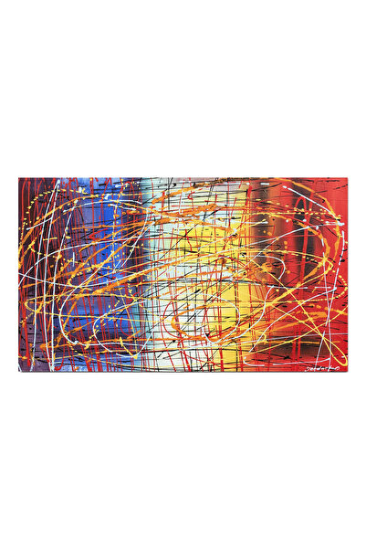 artnova Χειροποίητος πίνακας για γραφείο, σαλόνι, Αφηρημένη σύνθεση, 100x60εκ...
