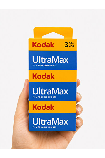 Kodak UltraMax 400 ISO 35mm 135/36 Renkli Negatif Film 3'lü Paket (Toplam 108...