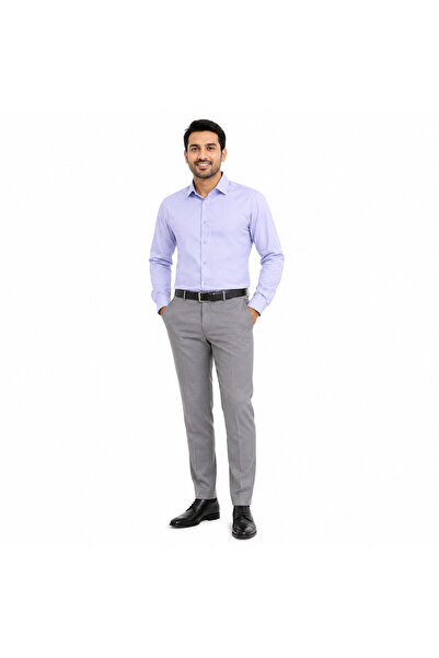 Generic Men's Long-Sleeved Solid Color Business Casual Shirt in Various Colors