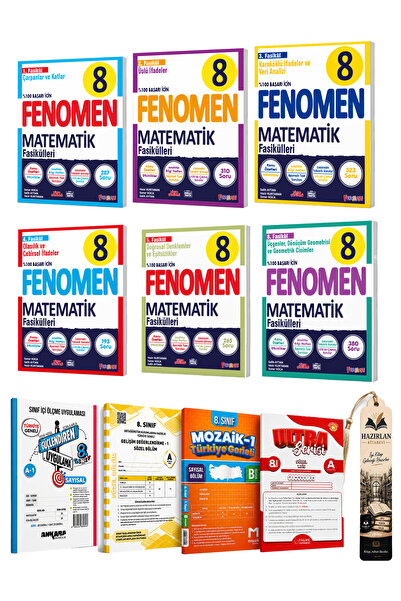 Fenomen Yayıncılık Fenomen Yayınları 8. Sınıf LGS Fasikül Set Matematik 2026 ...