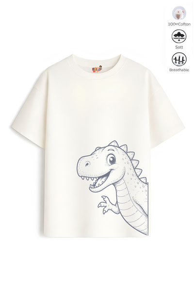 Belya Kids Wear Tricou din bumbac B2 cu design Belya Kids pentru băieți, mode...