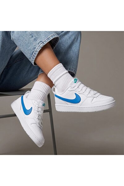 Nike Court Borough Low 2 White Sneaker Sportie (Narrow Fit)