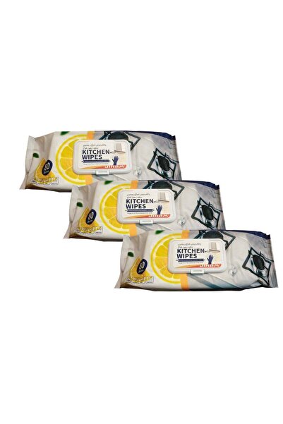JIHAM Kitchen Cleaning Wet Wipes [3 Packs - 80 Count] Lemon Scented Powerful ...