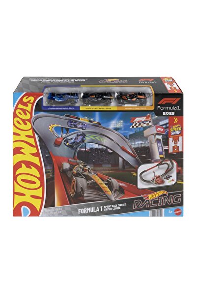 mattel Hot Wheels Circuit de curse Formula 1 Sprint cu 3 mașini incluse