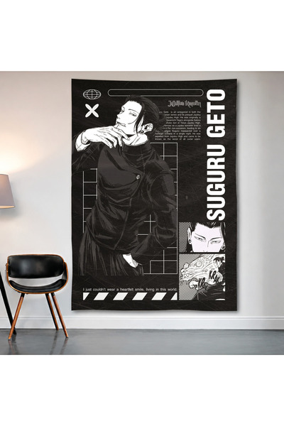 Geek Cultcha Suguru Geto Jujutsu Kaisen Wall Covering Wall Tapestry First Qua...