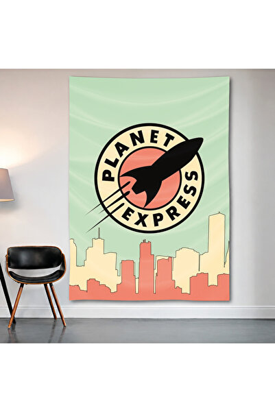 Geek Cultcha Planet Express Futurama Wall Covering Wall Tapestry First Qualit...