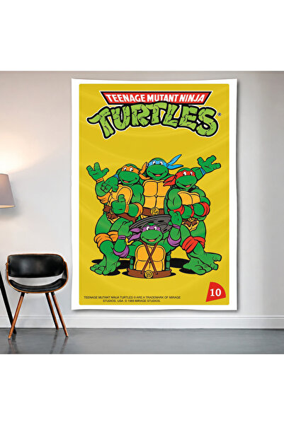 Geek Cultcha لوحة جدارية من قماش الساتان عالي الجودة من Teenage Mutant Ninja ...