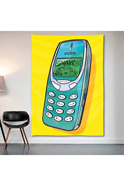 Geek Cultcha Nokia 3310 Wall Covering Wall Tapestry First Quality Satin Fabri...