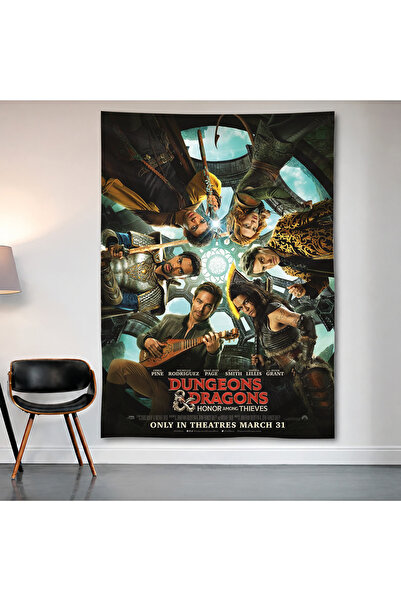 Geek Cultcha Dungeons & Dragons Wall Covering Wall Tapestry First Quality Sat...