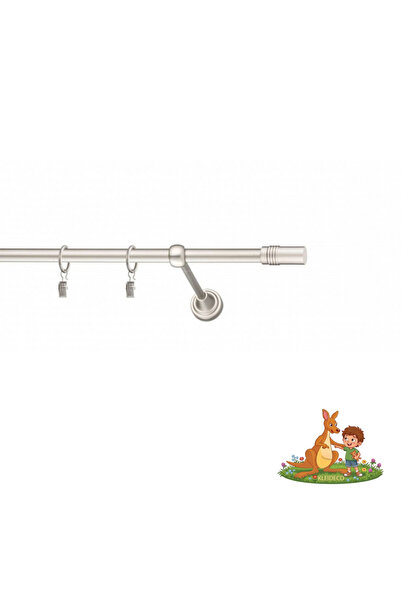 KLEIDECO Galerie simpla perdea AMERIKA, Metal, Diametru 16 mm, Capete BOSTON,...