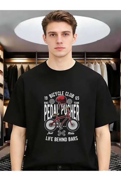En22 Pedal Pusher Bicycle Club 1965 Retro Cool Men Funny Unique Spring Summer...