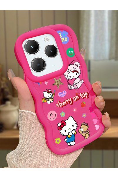 Hontinga Infinix Hot 40 Compatible Case Camera Protector Red Silicone Couple ...