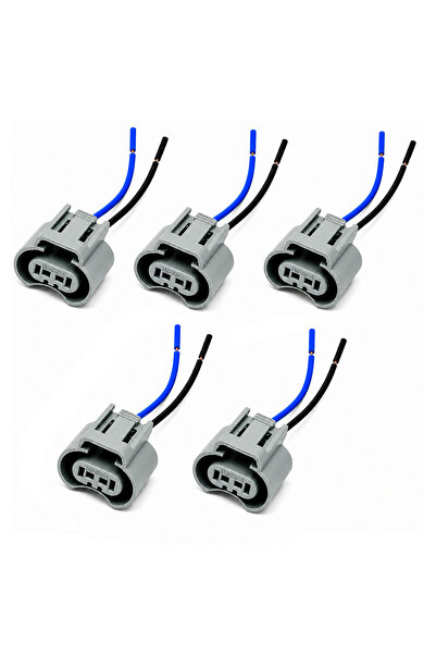 Generic 2-Pin Headlight Bulb Socket Connector Pigtail Harness Heat-Resistant ...
