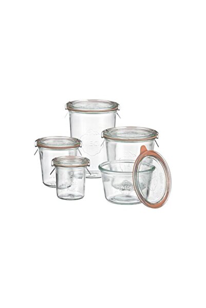 Empressco Stylish Glass Jar Set in Various Sizes, Ideal for Storage and Decor...