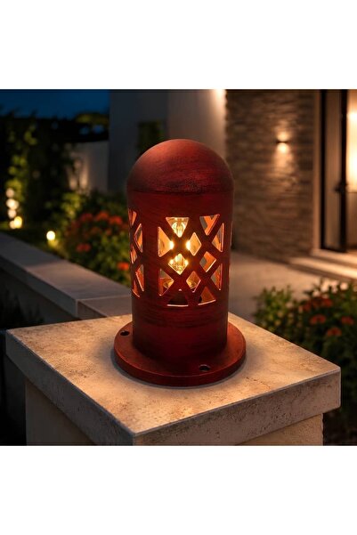 Happy Light Antique Brass Dome Garden Floor Lantern Luxury Outdoor Lighting