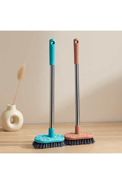 magicool Mini Cleaning Brush with Metal Handle (4.5X12.5 Cm, Medium Hard Bris...
